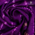 Pure Maheshwari Silk Sarees - Violet SASMS36208 - Image 2