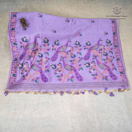 Jamdani Cotton Sarees - Lavender SASMS36209