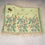 Jamdani Cotton Sarees - Pista Green SASMS36210