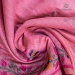 Jamdani Cotton Sarees - Pink SASMS36211 - Image 2