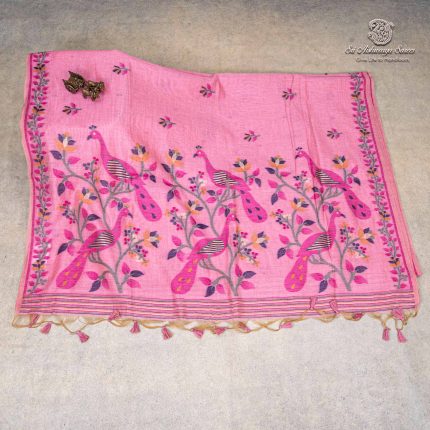 Jamdani Cotton Sarees - Pink SASMS36211