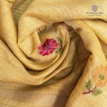 Jamdani Cotton Sarees - Lemon Yellow SASMS36213 - Image 2