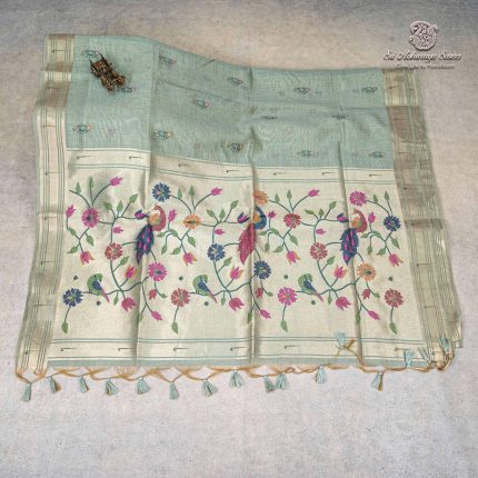 Paitani Fancy Sarees - Pista Green SASMS36216