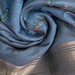 Paitani Fancy Sarees - Greyish Blue SASMS36220 - Image 2