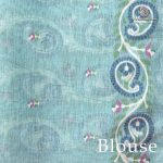 Jamdani Cotton Sarees - Seafoam Blue SASMS36234 - Image 3