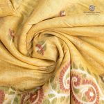 Jamdani Cotton Sarees - Yellow SASMS36237 - Image 2