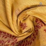 Jamdani Cotton Sarees - Yellow SASMS36243 - Image 2