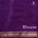 Pure Maheshwari Silk Sarees - Dark Violet SASMS36245 - Image 3