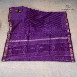 Pure Maheshwari Silk Sarees - Dark Violet SASMS36245