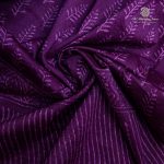Pure Maheshwari Silk Sarees - Dark Violet SASMS36245 - Image 2