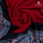 Modal Silk Sarees -  Dark red SASMS36249 - Image 2