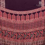 Modal Silk Sarees -  Dark Wine SASMS36259 - Image 4