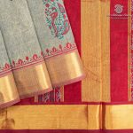 Silk Cotton Printed Sarees – Dual Shade Grey SASSC0036276