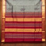 Silk Cotton Printed Sarees – Dual Shade Grey SASSC0036276 - Image 4