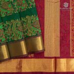 Silk Cotton Printed Sarees – Dark Green SASSC0036277