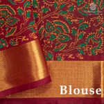 Silk Cotton Printed Sarees – Dark Green SASSC0036277 - Image 3