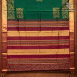 Silk Cotton Printed Sarees – Dark Green SASSC0036277 - Image 4