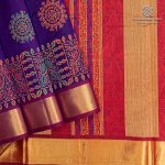 Silk Cotton Printed Sarees – Dark Purple SASSC0036283
