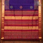 Silk Cotton Printed Sarees – Dark Purple SASSC0036283 - Image 4