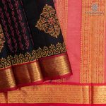 Silk Cotton Printed Sarees – Black SASSC0036285