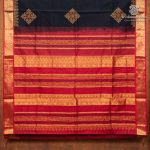 Silk Cotton Printed Sarees – Black SASSC0036285 - Image 4