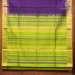 Silk Cotton Printed Sarees – Dark Violet SASSC0036288 - Image 4