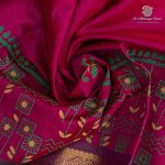 Silk Cotton Printed Sarees – Rani Pink SASSC0036292 - Image 2