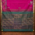 Silk Cotton Printed Sarees – Rani Pink SASSC0036292 - Image 4