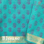 Silk Cotton Printed Sarees – Dark Violet SASSC0036294 - Image 3