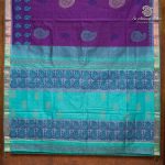 Silk Cotton Printed Sarees – Dark Violet SASSC0036294 - Image 4