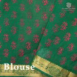 Silk Cotton Printed Sarees – Dark Coral SASSC0036295 - Image 3