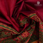 Silk Cotton Printed Sarees – Maroon SASSC0036296 - Image 2