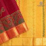Silk Cotton Printed Sarees – Maroon SASSC0036296