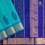 Silk Cotton Printed Sarees – Turquoise Blue SASSC0036297
