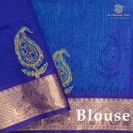 Silk Cotton Printed Sarees – Turquoise Blue SASSC0036297 - Image 3