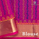 Silk Cotton Printed Sarees – Deep Violet SASSC0036300 - Image 3