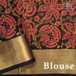 Silk Cotton Printed Sarees – Dual Shade Orange SASSC0036302 - Image 3