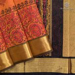 Silk Cotton Printed Sarees – Dual Shade Orange SASSC0036302
