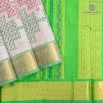 Silk Cotton Printed Sarees – Off White SASSC0036304