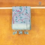 Jamdani Cotton Sarees - Light Blue SASMS36329