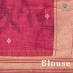 Jamdani Cotton Sarees - Pink SASMS36332 - Image 3