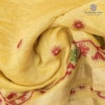 Jamdani Cotton Sarees - Yellow SASMS36334 - Image 2