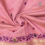 Jamdani Cotton Sarees - Pink SASMS36336 - Image 2