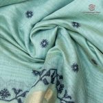 Jamdani Cotton Sarees - Light Blue SASMS36337 - Image 2