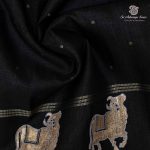 Fancy Tussar Sarees - Black SASMS36350 - Image 2