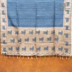 Fancy Tussar Sarees - Dusky Blue SASMS36356 - Image 4