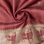 Fancy Tussar Sarees - Dusty Rose SASMS36357 - Image 2
