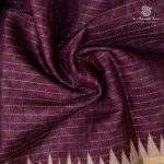 Fancy Tussar Sarees - Wine SASMS36358 - Image 2