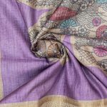 Fancy Tussar Sarees - Light Lavender SASMS36374 - Image 2