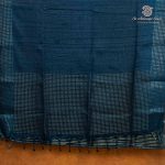 Fancy Tussar Sarees - Dark Teal Blue SASMS36386 - Image 4